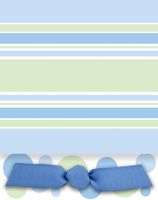Blue Dots and Stripes Baby Boy Printable Birth Announcement