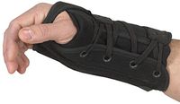 Bilt-Rite Mastex Health Lace-Up Left Hand Wrist Support, Black, Medium