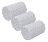 Nexskin 4" Organic Latex Free American Cotton - Comfort Elastic Bandage with Single Hook & Loop Closure - White, 3 Pack