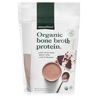 Organic Bone Broth Protein Powder, Best-Tasting Chocolate Flavor – Made from High Quality Grass-Fed Beef Bone Broth *No Fillers or Chicken, Rich in Ancient Collagen* by Natural Force, 13.81 Ounce
