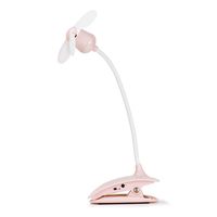 ieasysexy Portable USB Rechargeable Fan Mini Clip On Desk Battery Powered for Baby Stroller,Personal Cooling Fan(Pink)
