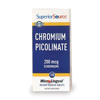 Superior Source Chromium Nutritional Supplements, 200 mcg, 100 Count