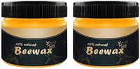 Wood Seasoning Beewax - Traditional Beeswax Polish for Wood & Furniture, All-Purpose Beewax for Wood Cleaner and Polish Wipes - Non Toxic for Furniture to Beautify & Protect (2 pcs)