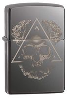 Zippo Black Ice Skull Design