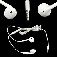 Xinnio 1PCS Headset Earphone with Mic Volume Adjustable for Apple iPhone 5 5S 4 4S 3G White