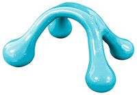 Four Point Hand-Held Massage Tool Easy Palm Fit with Knobs for Gentle Pressure Point Massage! (Turquoise)