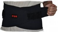 Lumbar Support - Ideal for Back Strains and Sprains - Neoprene - Black - Fits up to 28" Waist