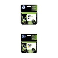 HP 950XL Black High Yield Original Ink Cartridge (CN045AN) and HP 951XL Yellow High Yield Original Ink Cartridge (CN048AN) Bundle