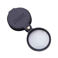 Othmro Magnifying Glass Magnifier 10X Leather Cover Plastic Frame Lens Diameter 64mm Best Gifts for Seniors Kids