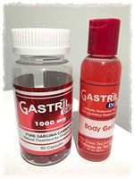 Kit Gastril Diet 1000 mg Pure Garcinia Cambogia Treatment Weight Loss Appetite Suppressant Gastril Diet Lipolytic Reducing Gel (Body Gel) with Green Tea Extract Gel con Extracto de Te Verde.