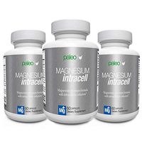 Magnesium INTRACELL - Paleo Life - High Absorption Magnesium Intracell 500 mg - Powerful Formula with Taurine, Folic Acid, Vitamin B6, B12 Vitamin (3)