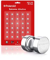 Polaroid Extreme AG4 LR66 377 376 LR626 SR626SW 177 1.5V Button Cell Alkaline Batteries No Mercury  0 Hg (30-Pack) - 2025 Expiry Date