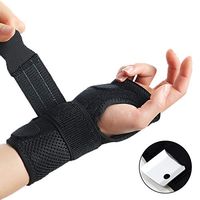 Sixport Wrist Brace, Adjustable Wrist Fitted Stabilizer Removable Aluminum Splint Carpal Tunnel Hand Compression Support Wrap for Men, Women, Wrist Injuries Pain Relief, Right Hand