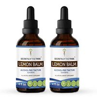 Lemon Balm Tincture Alcohol-Free Liquid Extract, Organic Lemon Balm (Melissa officinalis) Dried Leaf (2x4 FL OZ)