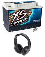XS Power D4800 3000 Amp 12V Group 48 Power Cell Car Audio AGM Battery+Headphones