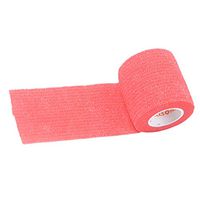 D DOLITY Nonwoven Self-Adhesive Bandage Cohesive First Aid Wrap Elastic Althetic Tape for Wrist Hand Home Daily Care - Red