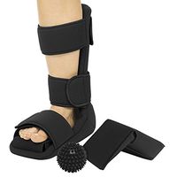 Vive Plantar Fasciitis Night Splint Plus Trigger Point Spike Ball - Soft Leg Brace Support, Orthopedic Sleeping Immobilizer Stretch Boot - Heel Spur, Foot Pain, Achilles Inflammation, Soreness Relief