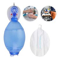 Huairdum Breathing Apparatus, Simple Effective Breathing Device Transparent PVC Adult Manual Rebreathing Tool with Balloon Tube Reservoir Bag𝐌𝐀𝐒𝐊𝐒