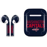 Skinit Decal Audio Skin for Apple AirPods with Lightning Charging Case - Officially Licensed NHL Washington Capitals Lineup Design