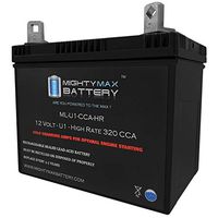 Mighty Max Battery ML-U1-CCAHR 12V 320CCA Battery for JohnDeere Z Trak Z920M Lawn Mower Brand Product