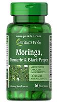 Puritan's Pride Moringa, Turmeric & Black Pepper, 60 Capsules