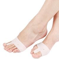 Toe Valgus Correction Silica Gel Separator Silicone Bunion Protector Harmmer Toe Spacer for Forefoot Cushion Foot Rubbing Pads Orthosis