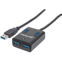 Manhattan 162296 SuperSpeed USB 3.0 Hub - 4 Ports, Bus Power