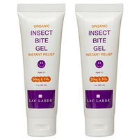 Lac Larde Insect BITE Sting Itch Relief Gel for use After Mosquito Bite, Bug Bite, SCRAPES and Bruises All Natural & Organic Pocket Size for Instant Relief Itch and Pain - Set of 2 Tubes