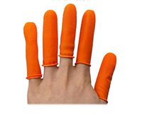Tool Parts 100PCs ABESO antiskid durable antislip latex oranger finger cots antislip for counting cleaning Electronic finger cots A7216