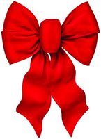 Holiday Trims 7371 Bow 7Loop Wire Dlx Redvel