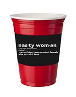 4 Pack of Vinyl Decal Stickers for Disposable Cups/Nasty Woman Get Shit Done
