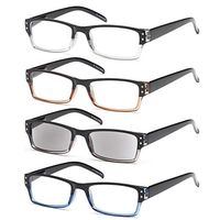 Gamma Ray Reading Glasses - 4 Pairs for Men and Women Reader Sunglasses - 2.00