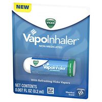Vicks VapoInhaler Portable Nasal Inhaler, 1 Count, Non-Medicated Vapors to Breathe Easy