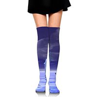 Fancy Dolphins Women Comfortable Knee High Compression Socks Sports Running Socks