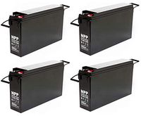 FT12-180Ah Front Access Deep Cycle Solar Energy Power 12V 180Ah Telecom UPS Battery with Button Style Terminals / (4 Pack)