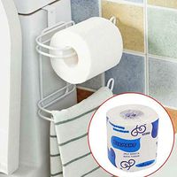 Mcree 10 Rolls 3-Layers Toilet Paper Bath Tissue Regular Capacity Paper for Daily Use(Total 750g/1.65pound)