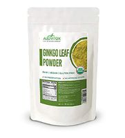 Ginkgo Biloba Leaf Powder | Supports Healthy Aging, Memory, Focus, Mood Stability and Concentration – Pure 100% Natural, Vegan, Non GMO and Certified Organic Ginkgo Leaf Powder (1 Pound)