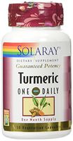 Solaray Guaranteed Potency Turmeric Root Extract One Daily 600 mg VCapsules, 30 Count