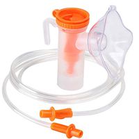 LWQ Disposable Oxygen Mask, Inhaler Face Shield Medicine Compressor Nebulizer Cup Mouthpieces Medical Masks Machine for Adult Kids