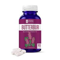 Ahana Nutrition Butterbur Capsules (PA-Free) – Natural Supplement for Headache and Migraine Relief, Supports Inflammation and The Immune System (50mg) (90 Capsules)