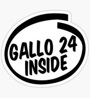 32 & Willys Gallo 24 Inside Premium Decal 5" White | Paul Walker | JDM | Gallo 12 | JDM | Fast and Furious | Racing | Drift | r32 | r33 | Skyline | car Truck Van Laptop MacBook Bumper Sticker