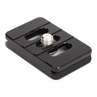 SUNWAYFOTO DP-26 26mm (1.02") Universal Quick-Release Plate for Smaller Cameras, Black