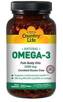 Country Life Natural Omega-3 1000 mg - 200 Count
