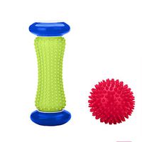 Foot Massage Roller with Spiky Balls Wrists and Forearms Exercise Roller Muscle Roller Stick for Arm Pain-Heel & Foot Arch Pain Relief