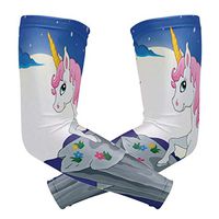 LEVEIS Unicorn Arm Sleeves UV Protection for Men Women Sunblock Protective Gloves Running Golf Cycling Driving Long Arm Cover 1 Pair