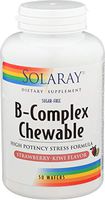 Solaray, High Potency B-Complex Chewable, Natural Strawberry Flavor, 50 Chewables