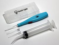 Tonsil Light - Tonsil Stone Remover w/Case + Irrigation Syringe (Color May Vary)