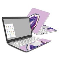 MightySkins Skin Compatible with HP Chromebook 14 (2014) - Purple Agate | Protective, Durable, and Unique Vinyl Decal wrap Cover | Easy to Apply, Remove, and Change Styles | Made in The USA