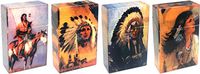 HHB Eclipse Assorted Native American Indian Designs Crushproof Plastic Cigarette Case, Kings, 3116IN-1 (4)