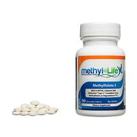 Methyl-Life Pure L-Methylfolate 5 mg, 90 Capsules Pharmaceutical Grade, Professional Strength Active Methyl folate 5-MTHF for Mood. Non-GMO. Gluten Free Methylfolate 5 mg